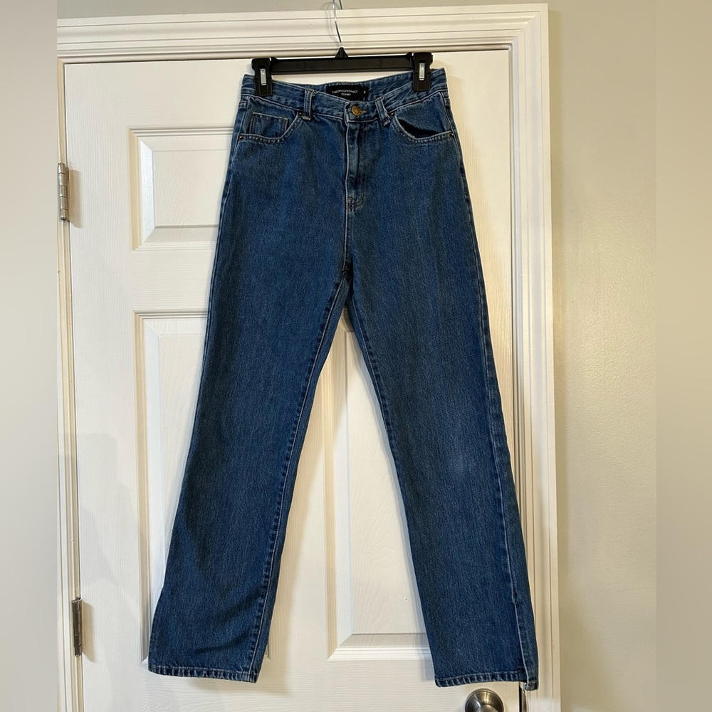 The Open Product slit ankle jean